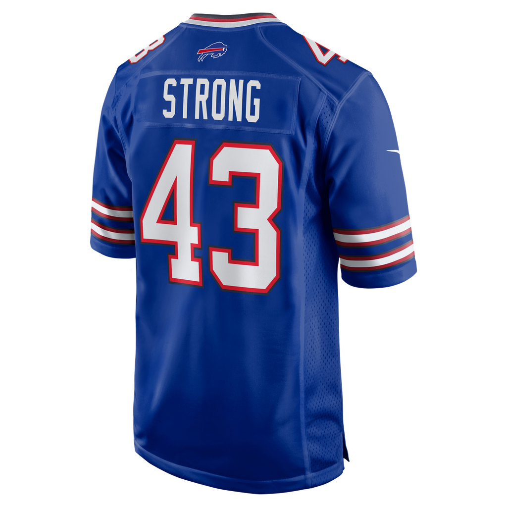 Buffalo Bills Dorian Strong Nike Royal Team Game Jersey product image 3, provided for visual reference and product detail
