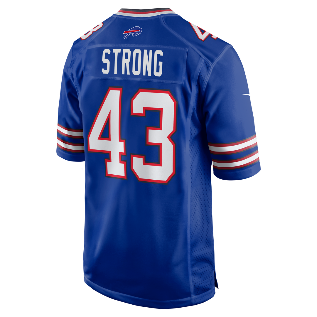 Buffalo Bills Dorian Strong Nike Royal Team Game Jersey product image 3, provided for visual reference and product detail