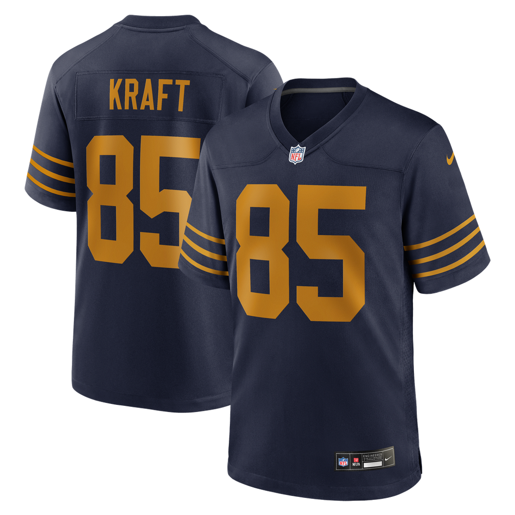 Green Bay Packers Tucker Kraft Nike Navy Alternate Game Jersey product image 14, provided for visual reference and product