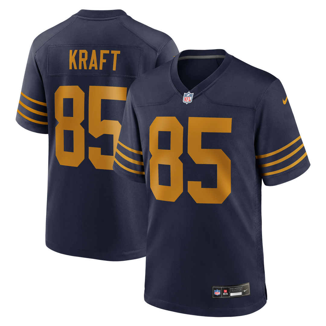 Green Bay Packers Tucker Kraft Nike Navy Alternate Game Jersey product image 14, provided for visual reference and product