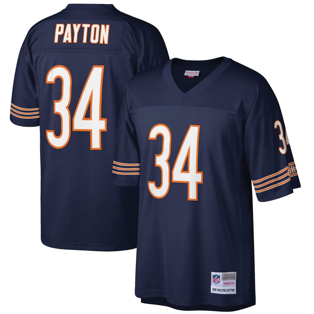Chicago Bears Walter Payton Mitchell & Ness White Big & Tall 1985 Retired Player Replica Jersey product image 7, provided