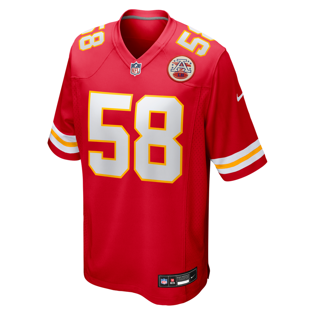 Kansas City Chiefs Derrick Thomas Nike Red Game Retired Player Jersey product image 2, provided for visual reference and