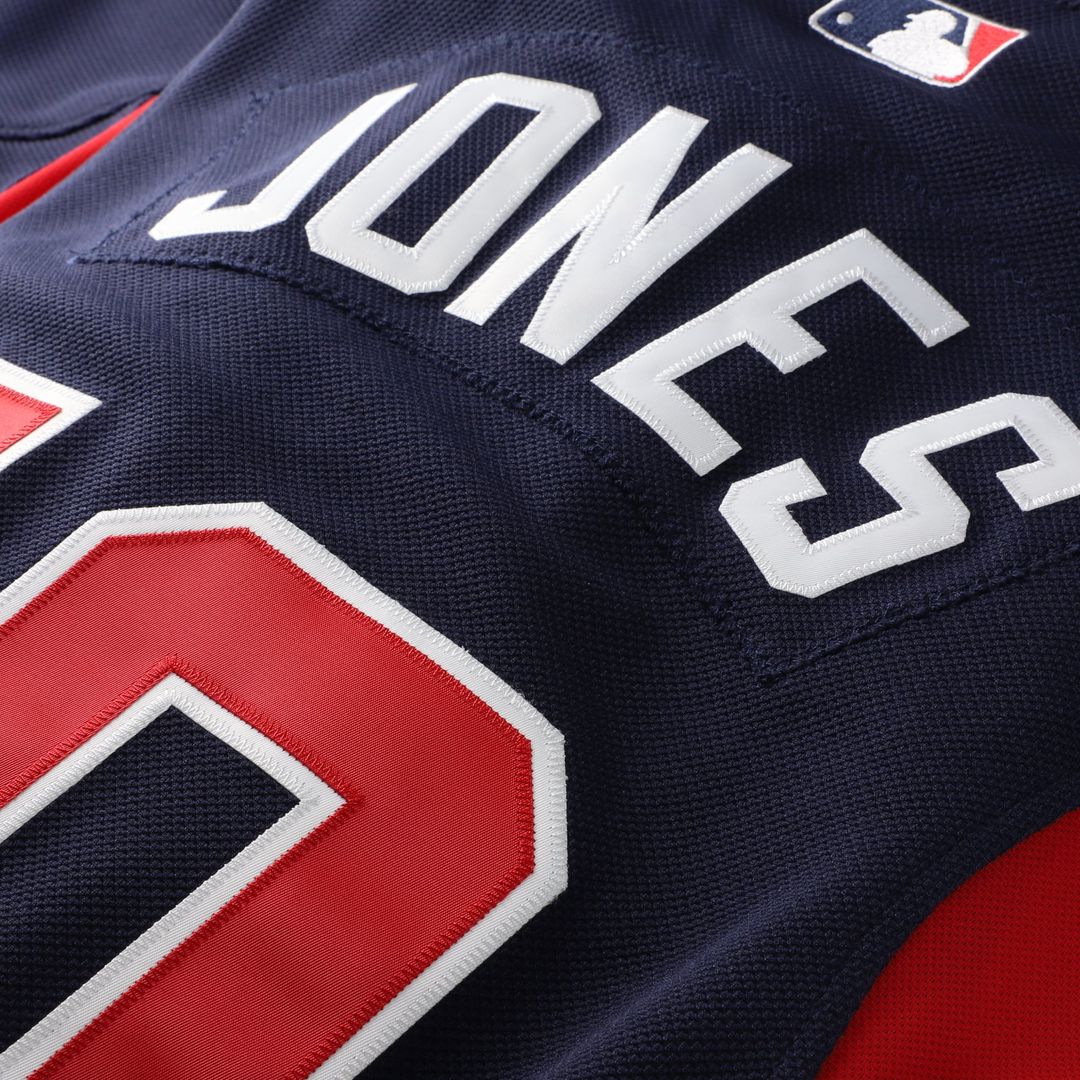 Atlanta Braves Chipper Jones Mitchell & Ness Navy Authentic Batting Practice Jersey product image 5, provided for visual