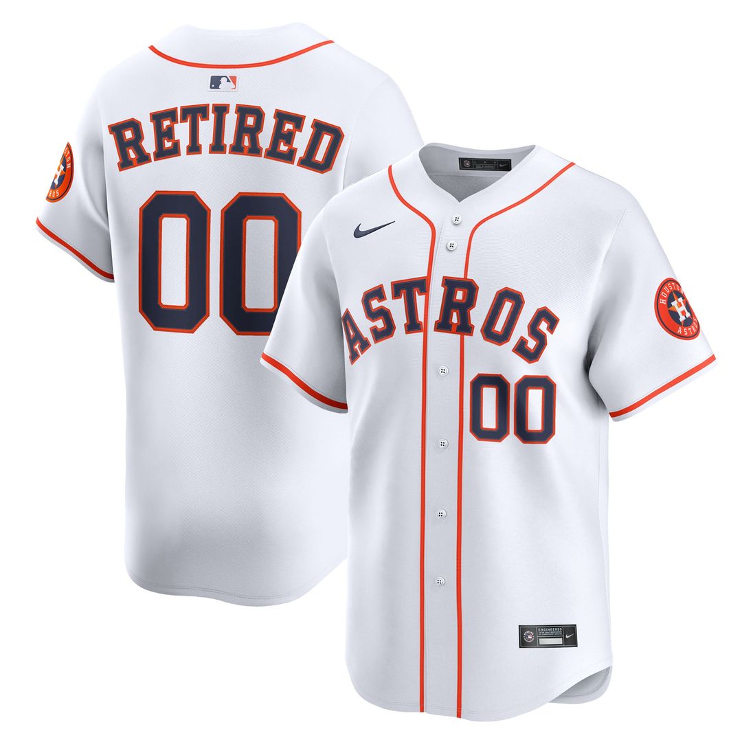 Houston Astros Nike White Home Limited Pick-A-Player Retired Roster Jersey product image 1, provided for visual reference