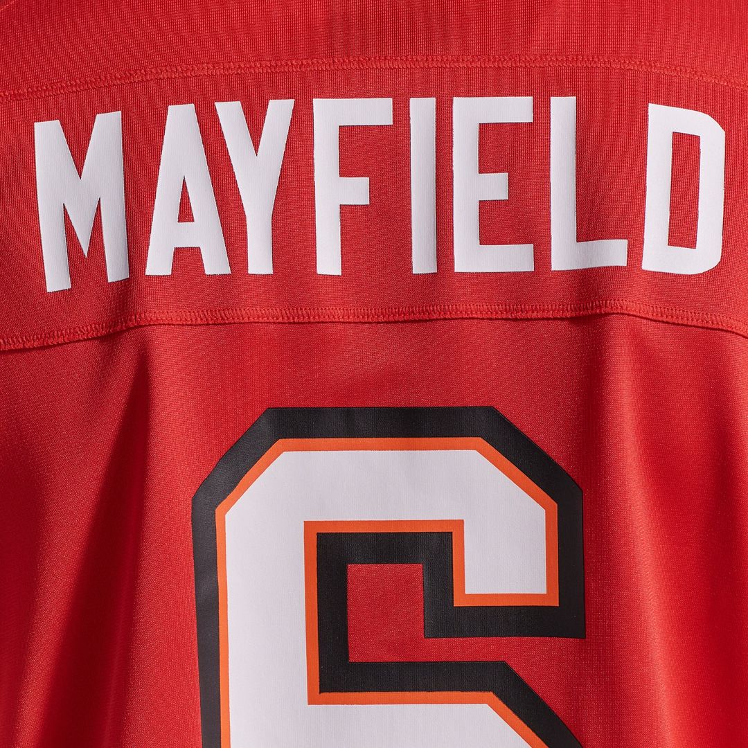 Tampa Bay Buccaneers Baker Mayfield Nike White Away Game Jersey product image 56, provided for visual reference and product