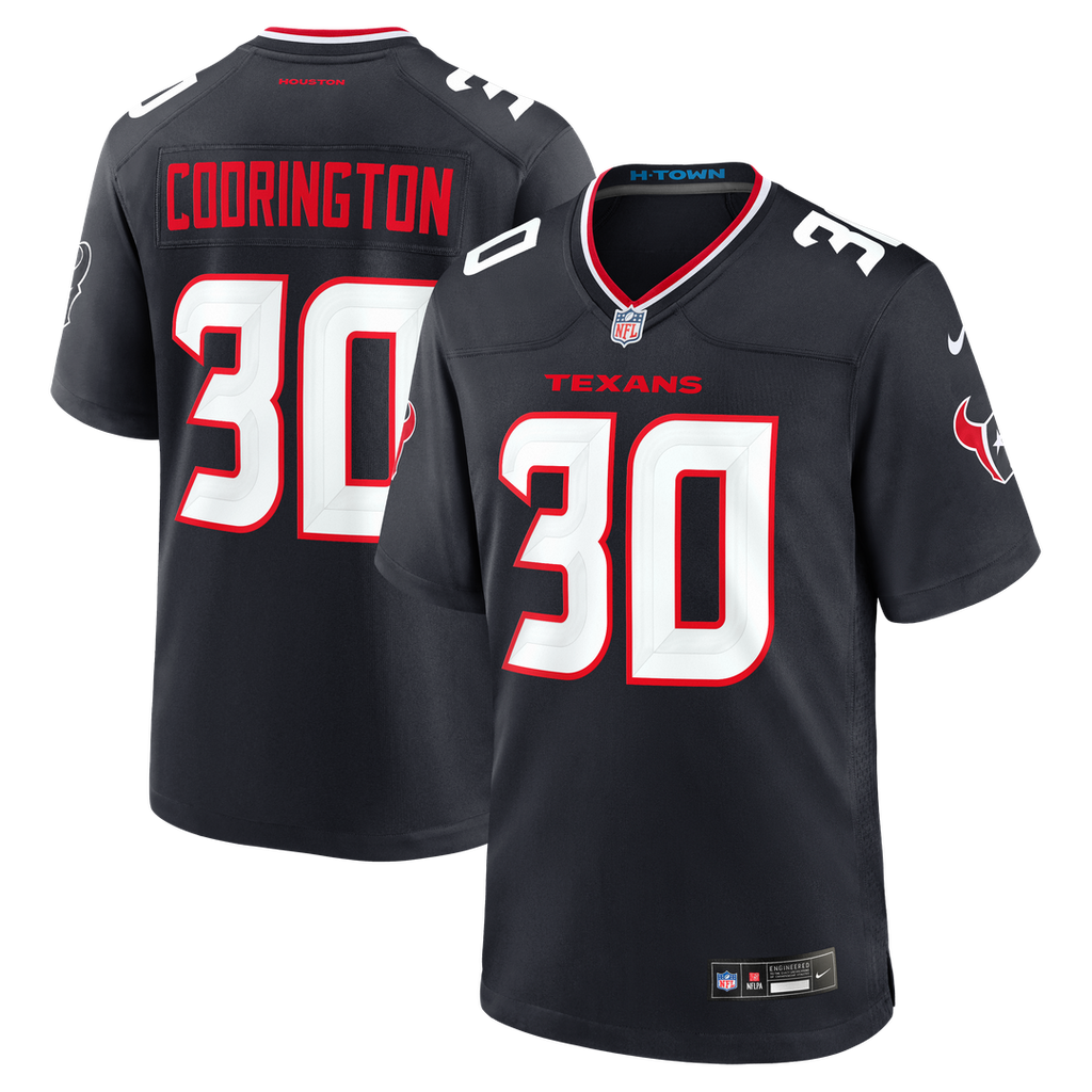 Houston Texans Brandon Codrington Nike Navy Team Game Jersey product image 1, provided for visual reference and product