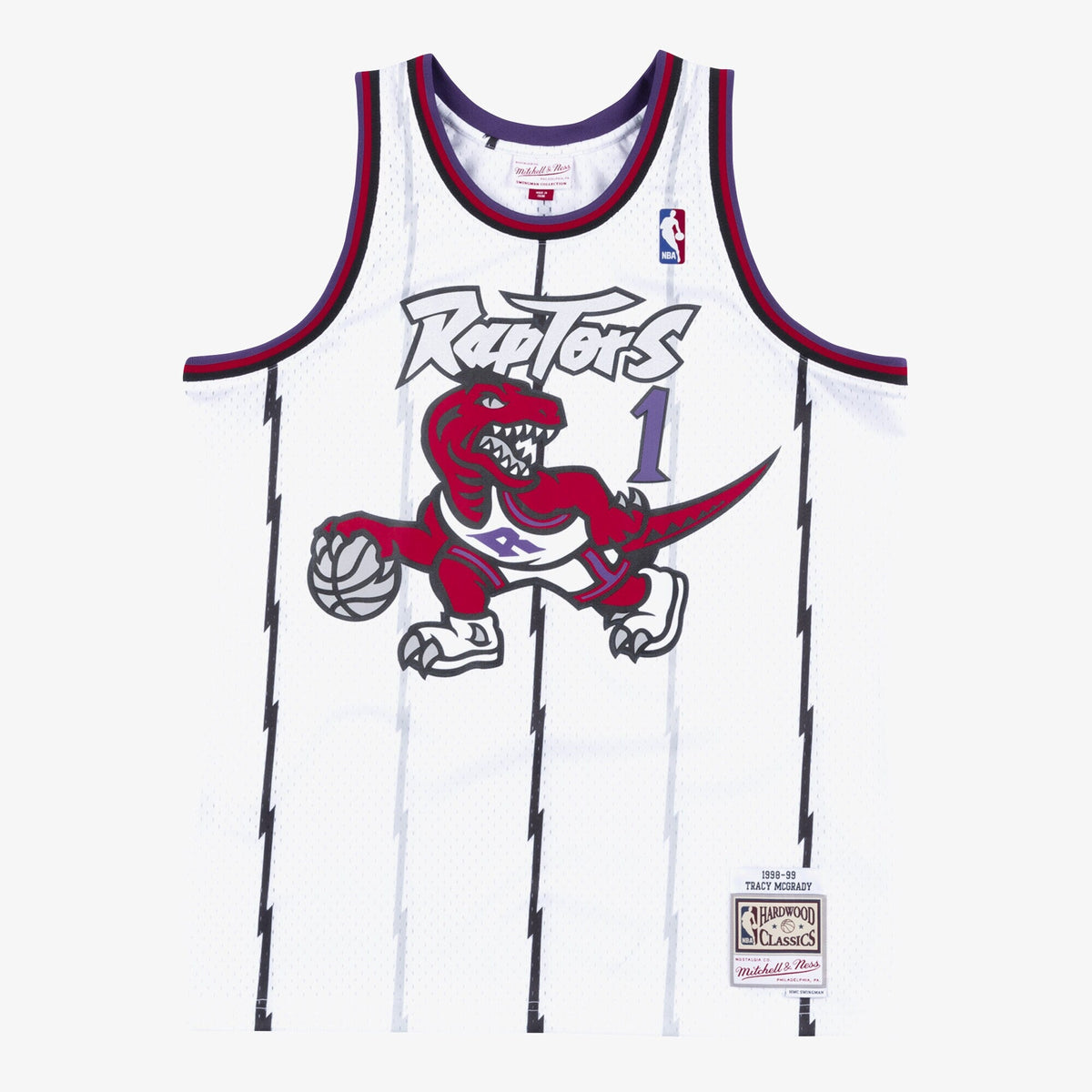 Toronto Raptors Mitchell & Ness Swingman Jersey Tracy McGrady 1998-99 product image 1, provided for visual reference and