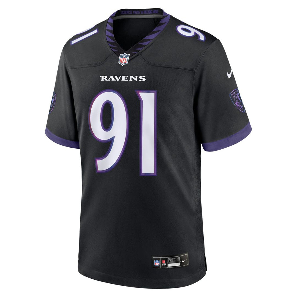 Baltimore Ravens Trey Hendrickson Nike Black Alternate Game Jersey product image 2, provided for visual reference and