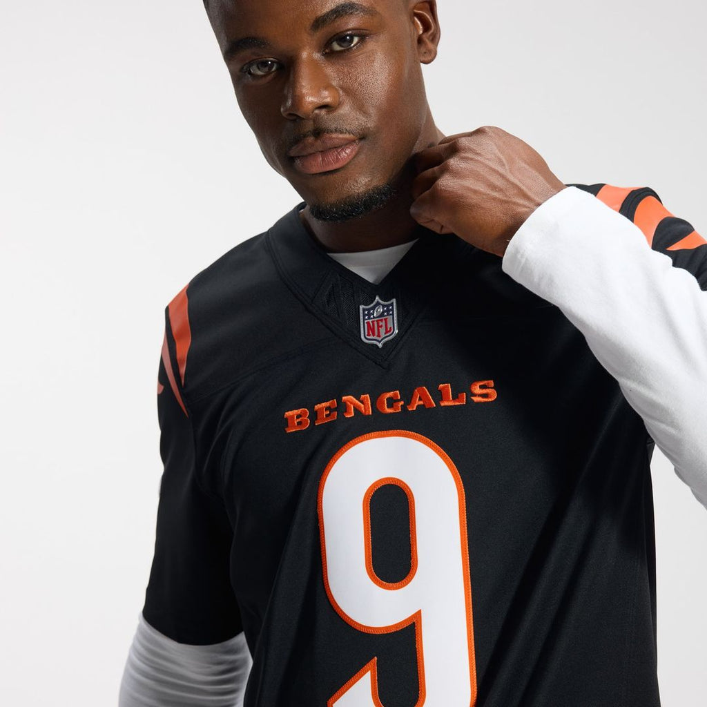 Cincinnati Bengals Joe Burrow Nike Black Team Vapor F.U.S.E. Stitched Limited Jersey product image 8, provided for visual