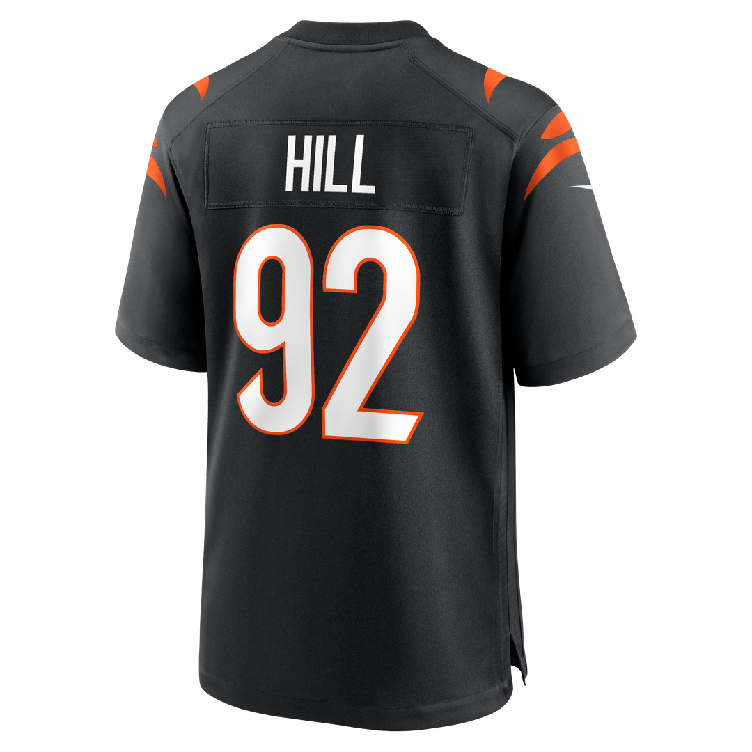 Cincinnati Bengals B.J. Hill Nike Black Game Jersey product image 3, provided for visual reference and product detail review
