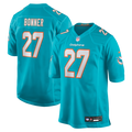 Miami Dolphins Ethan Bonner Nike Aqua Game Jersey product image 1, provided for visual reference and product detail review