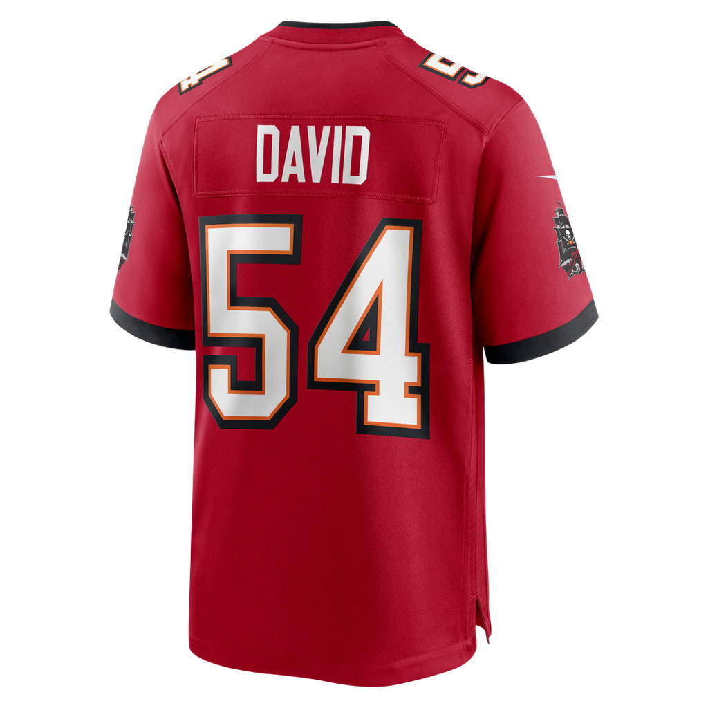 Tampa Bay Buccaneers Lavonte David Nike Red Game Jersey product image 3, provided for visual reference and product detail