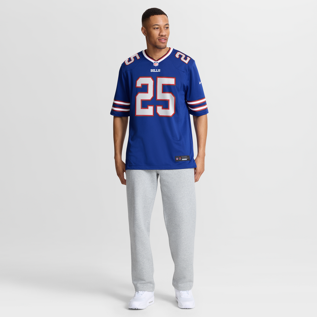 Buffalo Bills Geno Stone Nike Royal Team Game Jersey product image 4, provided for visual reference and product detail review