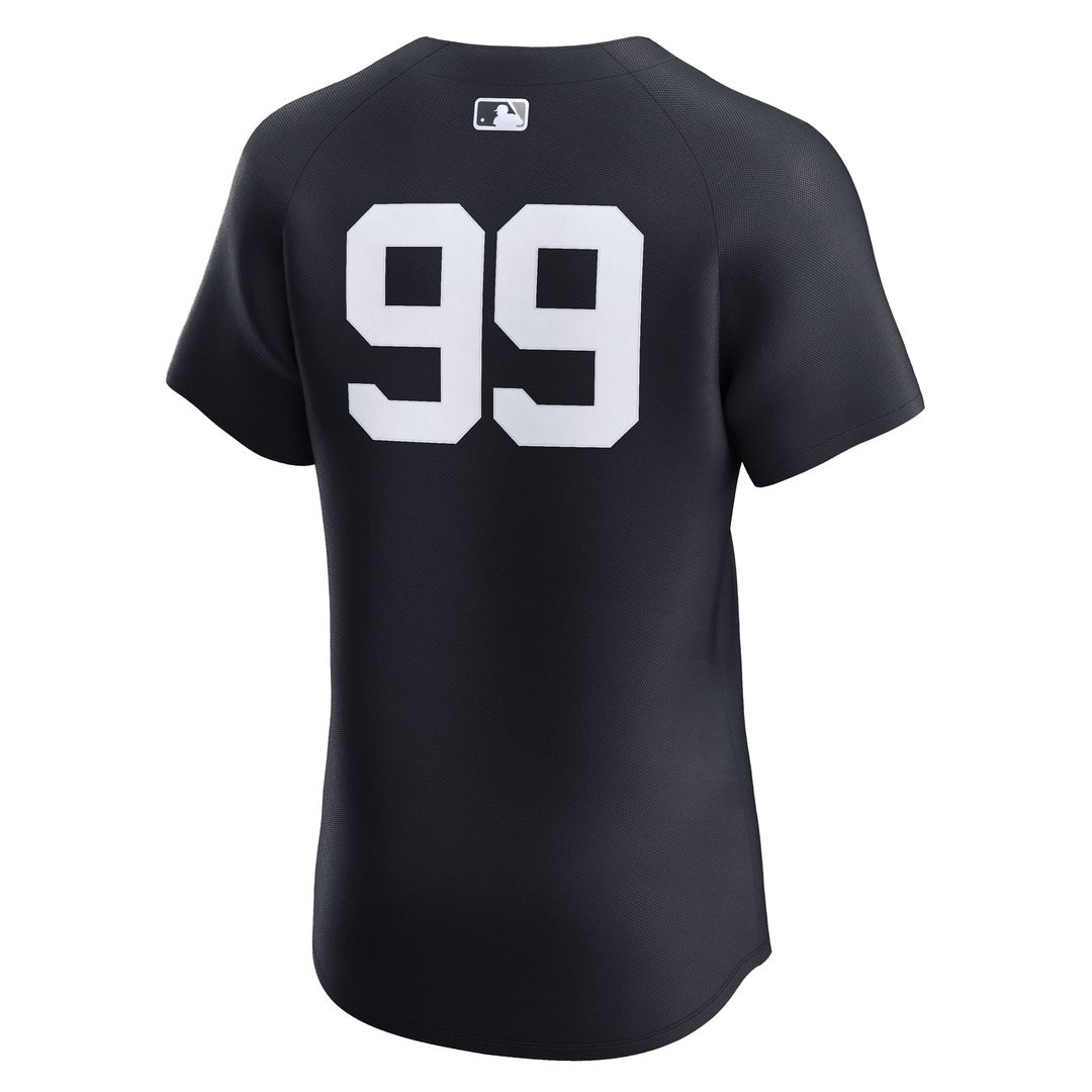 New York Yankees Aaron Judge Nike Navy Alternate 2 Elite Jersey product image 3, provided for visual reference and product