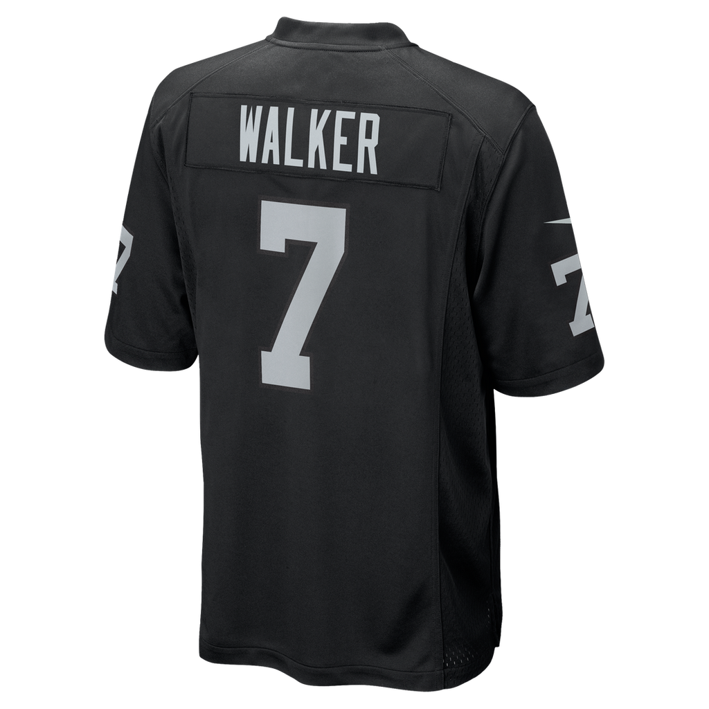 Las Vegas Raiders Quay Walker Nike Black Team Game Jersey product image 3, provided for visual reference and product detail