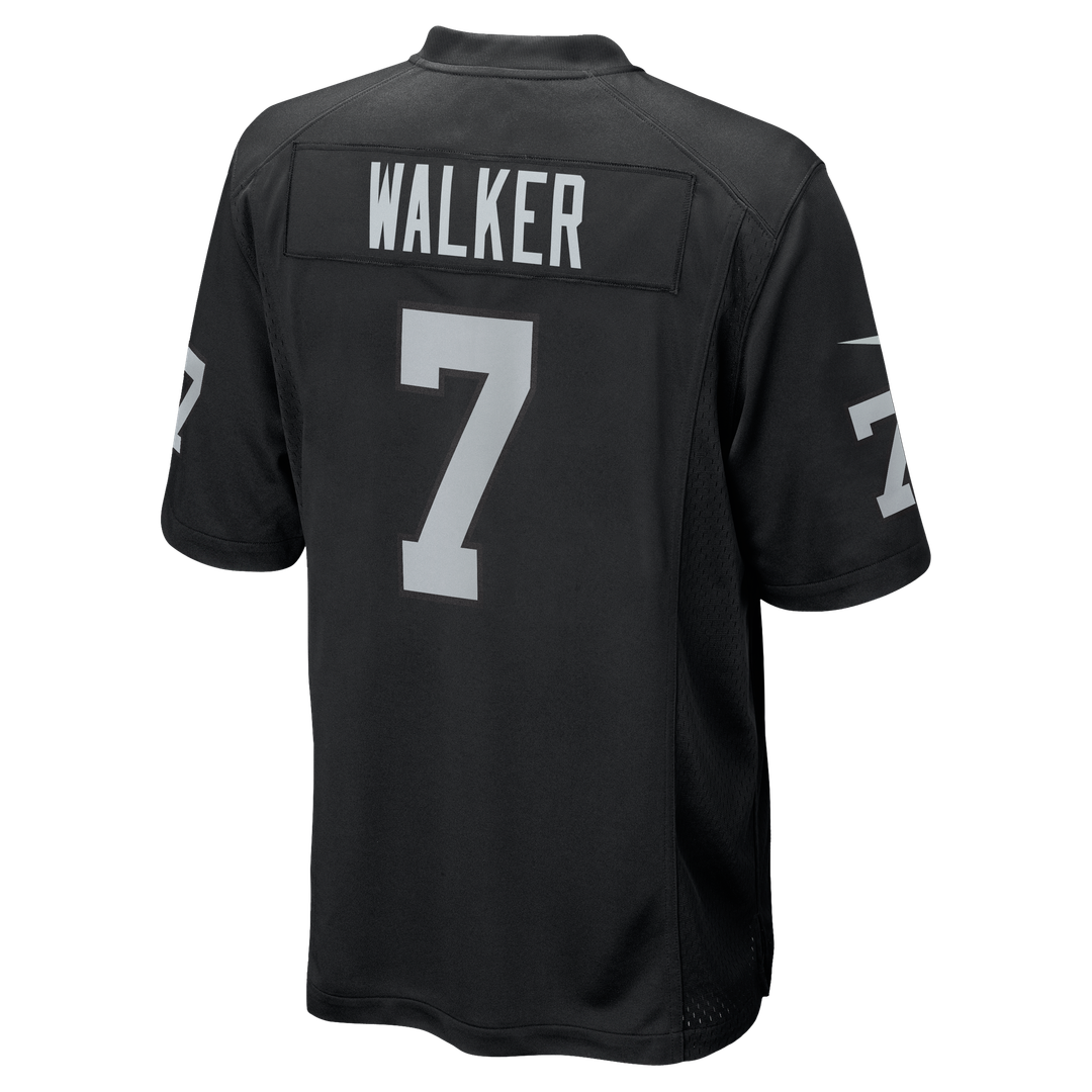 Las Vegas Raiders Quay Walker Nike Black Team Game Jersey product image 3, provided for visual reference and product detail