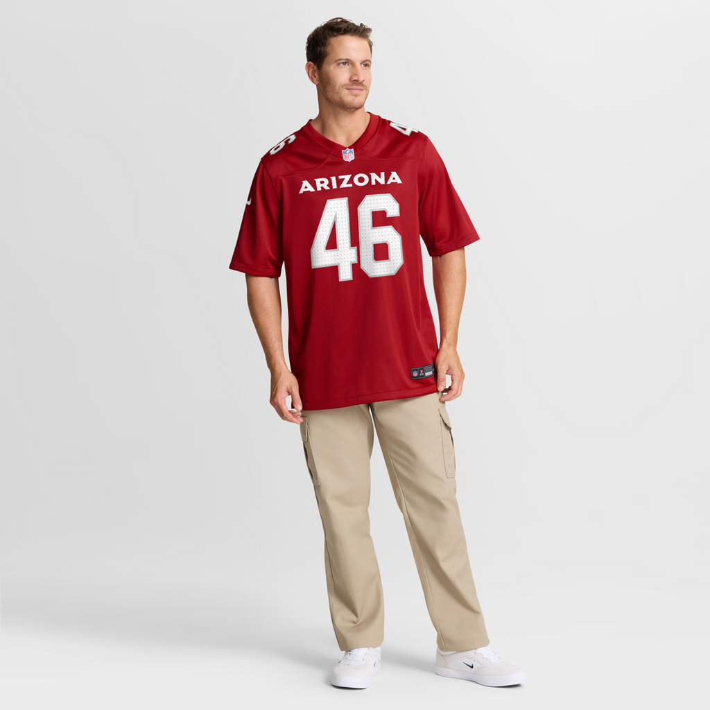 Arizona Cardinals Aaron Brewer Nike Cardinal Team Game Jersey product image 7, provided for visual reference and product