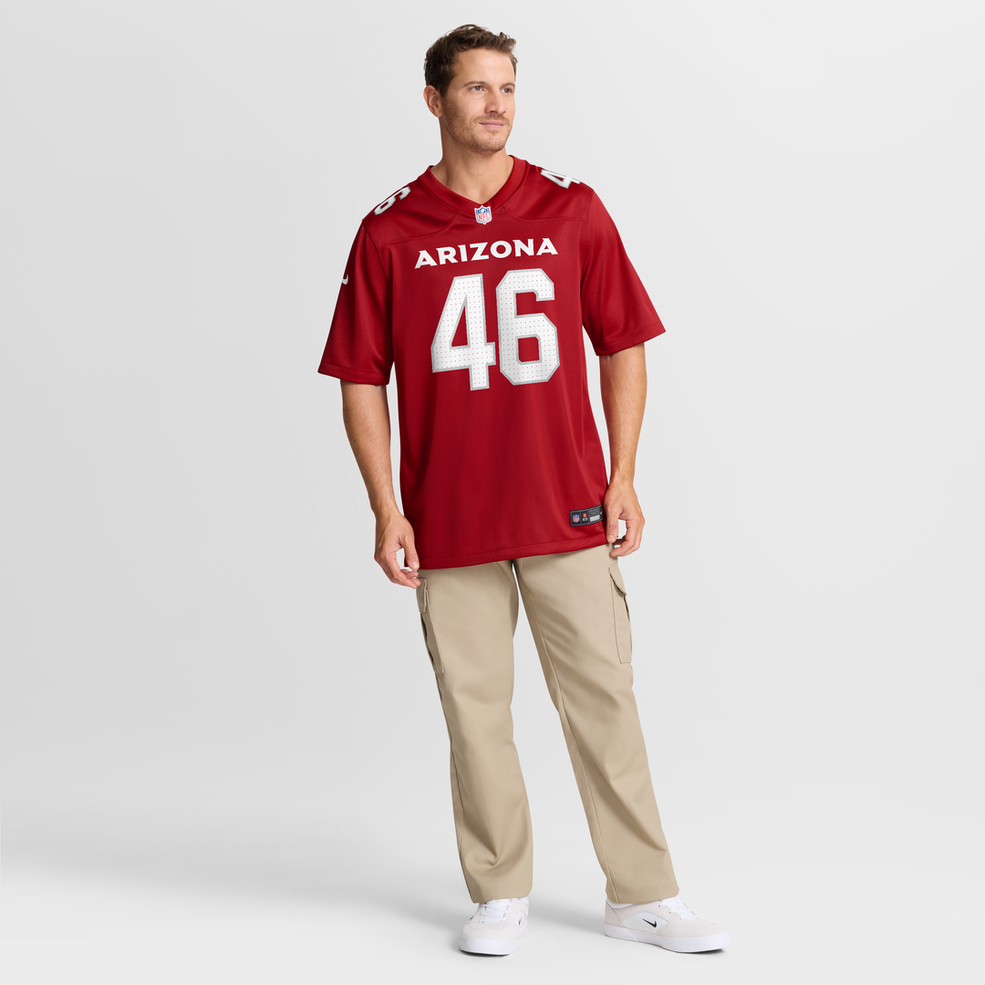 Arizona Cardinals Aaron Brewer Nike Cardinal Team Game Jersey product image 7, provided for visual reference and product