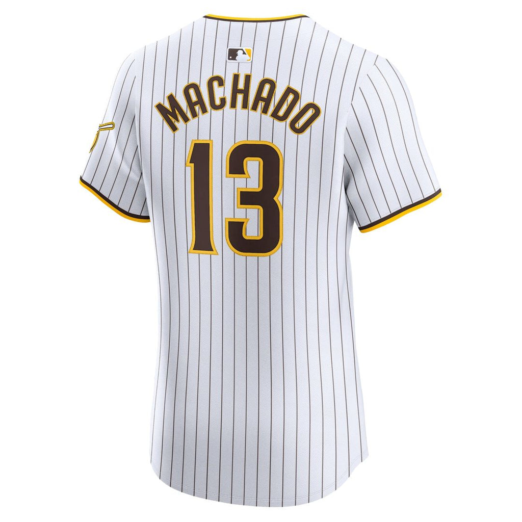 San Diego Padres Manny Machado Nike White Home Elite Jersey product image 3, provided for visual reference and product
