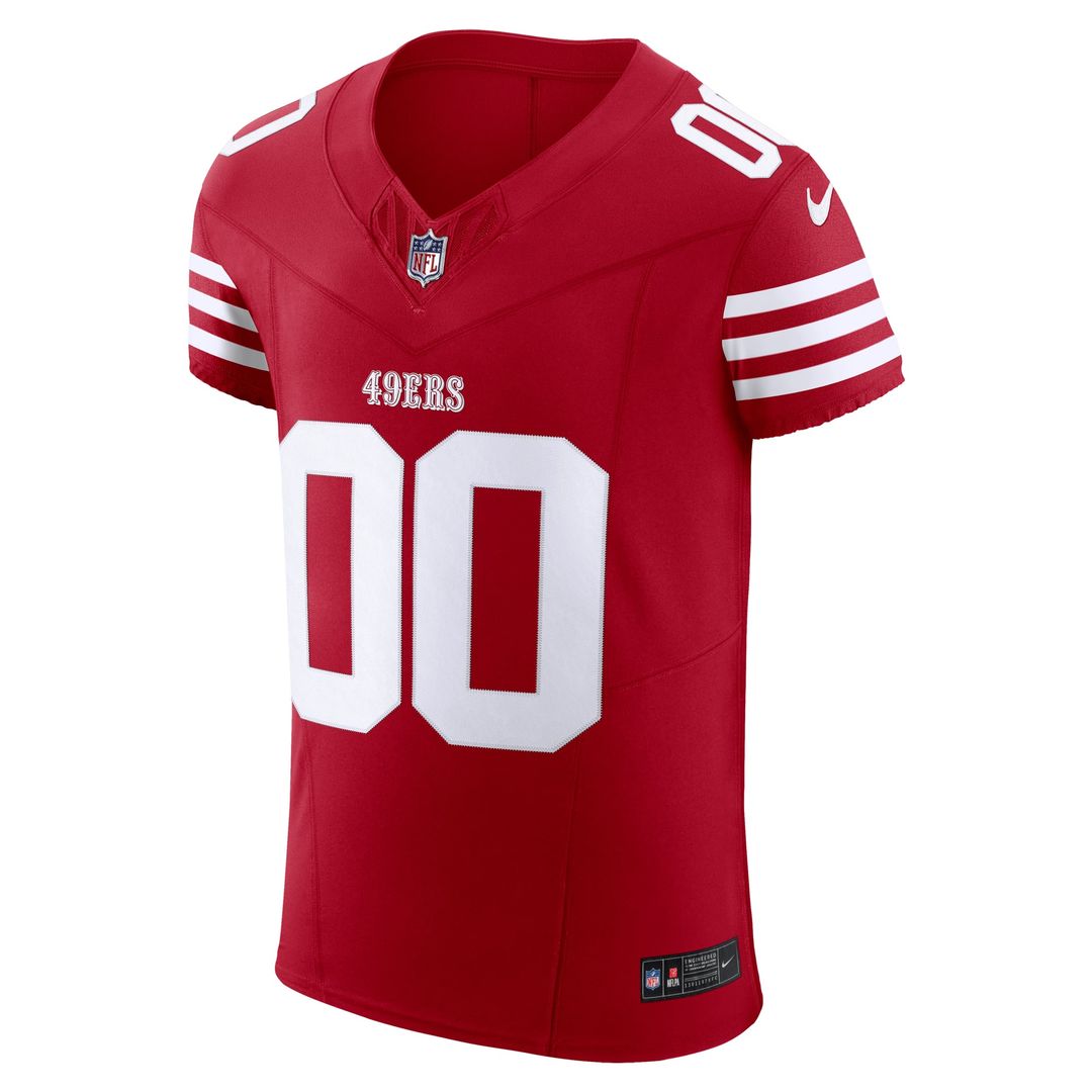 San Francisco 49ers Nike Scarlet Vapor F.U.S.E. Elite Custom Jersey product image 5, provided for visual reference and