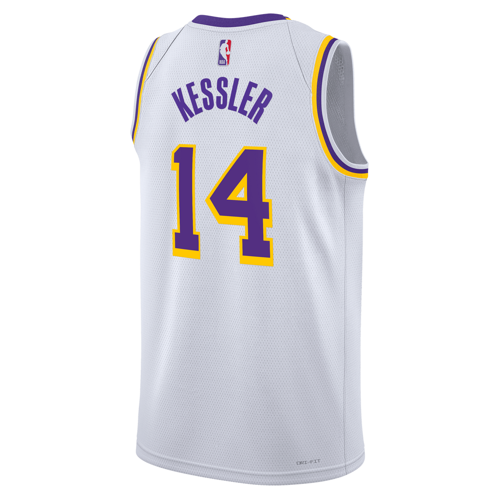 Los Angeles Lakers Nike Association Edition Edition Swingman Jersey - White - Walker Kessler - Unisex product image 4,