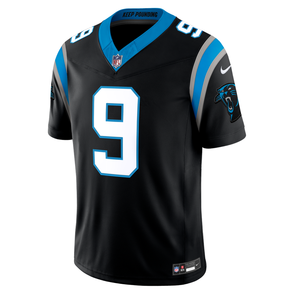 Carolina Panthers Bryce Young Nike Blue Alternate Vapor F.U.S.E. Stitched Limited Jersey product image 12, provided for