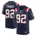 New England Patriots Joshua Farmer Nike Navy Team Game Jersey product image 1, provided for visual reference and product