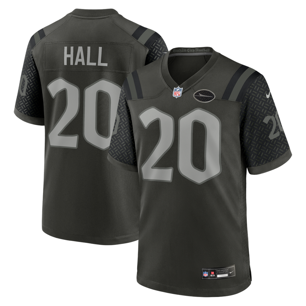 New York Jets Breece Hall Nike Green Rivalries Collection Game Jersey product image 1, provided for visual reference and