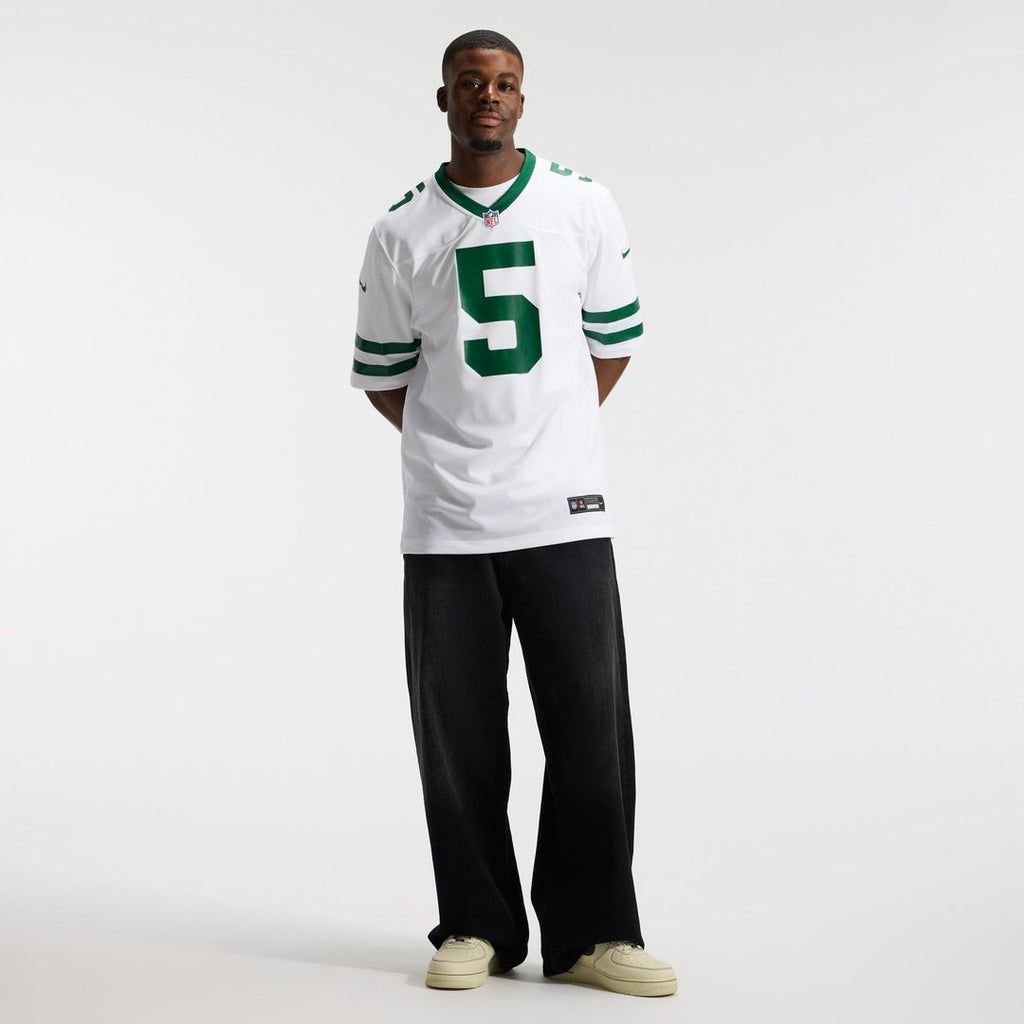 New York Jets Garrett Wilson Nike Legacy White Game Jersey product image 4, provided for visual reference and product detail
