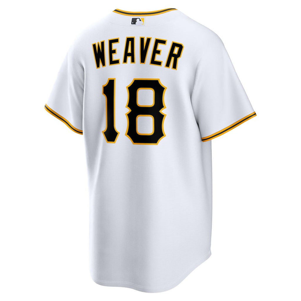 Pittsburgh Pirates Luke Weaver Nike White Home Replica Jersey product image 5, provided for visual reference and product
