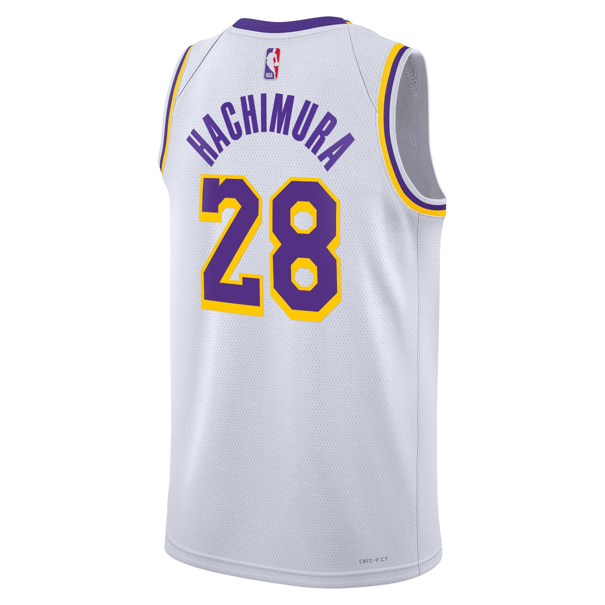 Los Angeles Lakers Nike Association Edition Swingman Jersey - White - Rui Hachimura - Unisex product image 3, provided for