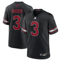 Arizona Cardinals Budda Baker Nike Black Game Jersey product image 1, provided for visual reference and product detail review