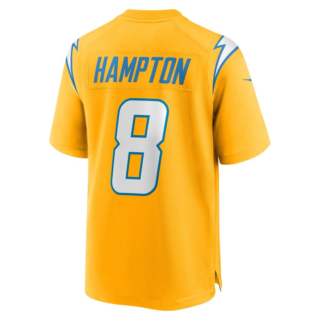 Los Angeles Chargers Omarion Hampton Nike Powder Blue Game Player Jersey product image 13, provided for visual reference and