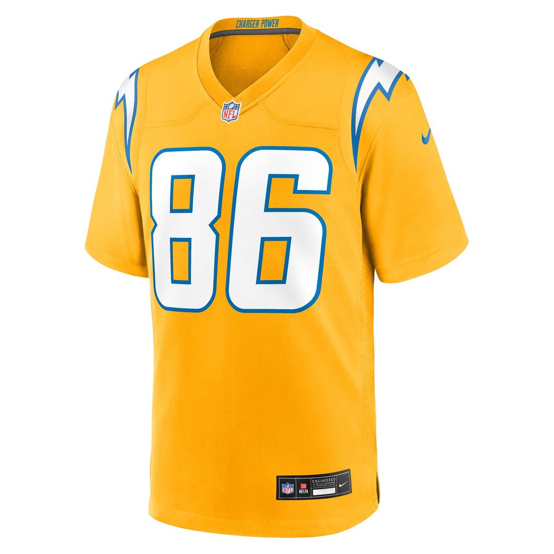 Los Angeles Chargers Oronde Gadsden Nike Powder Blue Team Game Jersey product image 18, provided for visual reference and