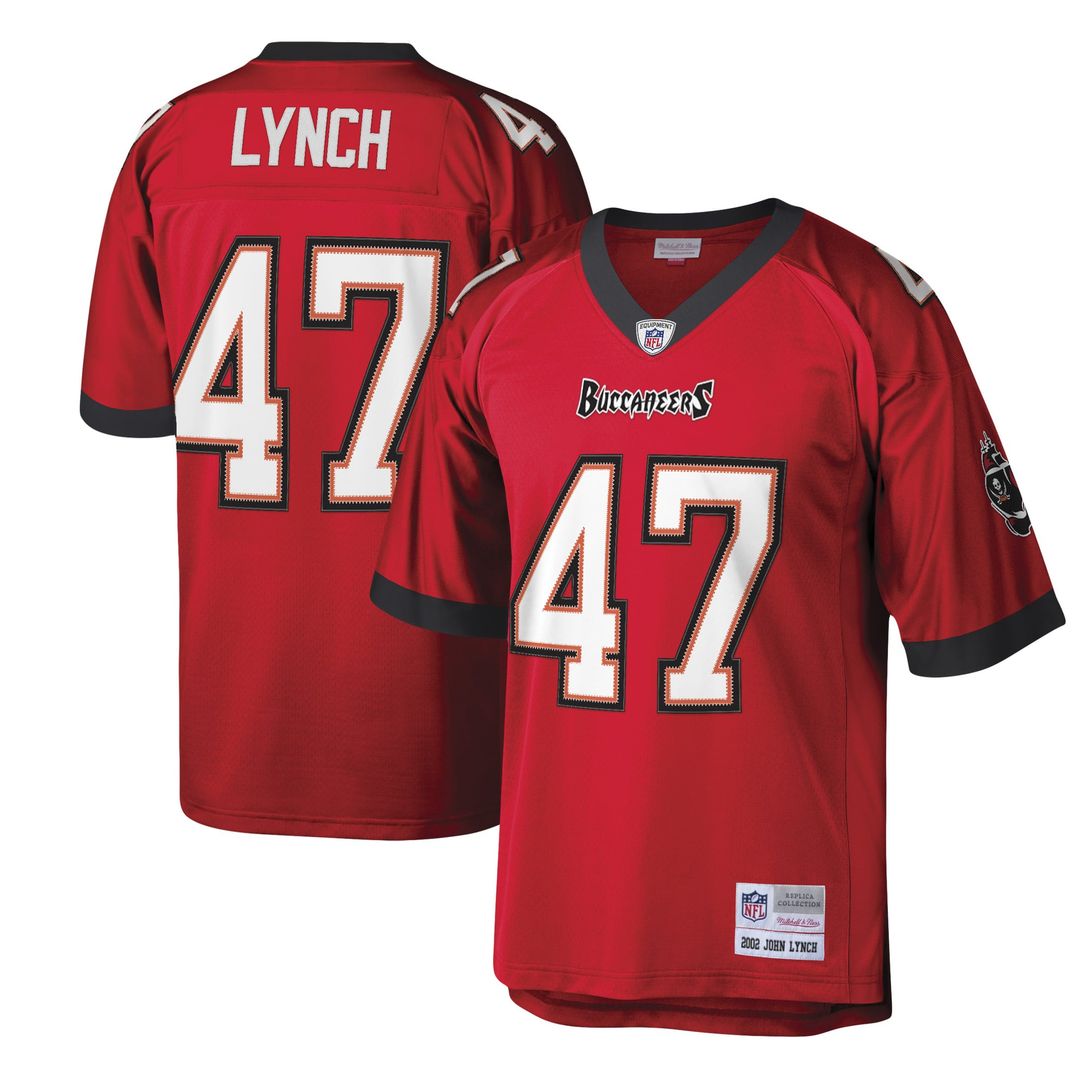 Tampa Bay Buccaneers John Lynch Mitchell & Ness Red Legacy Replica Jersey product image 4, provided for visual reference and