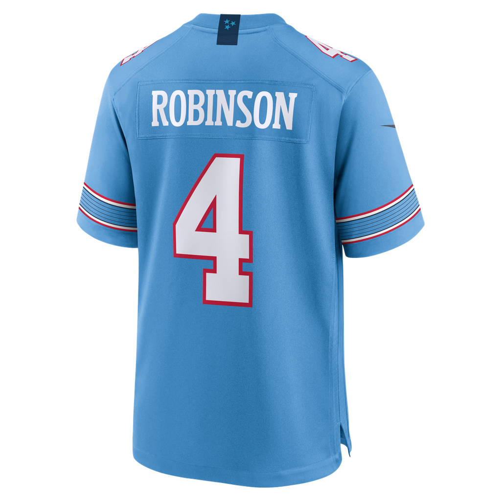 Tennessee Titans Wan'Dale Robinson Nike White Game Jersey product image 15, provided for visual reference and product detail