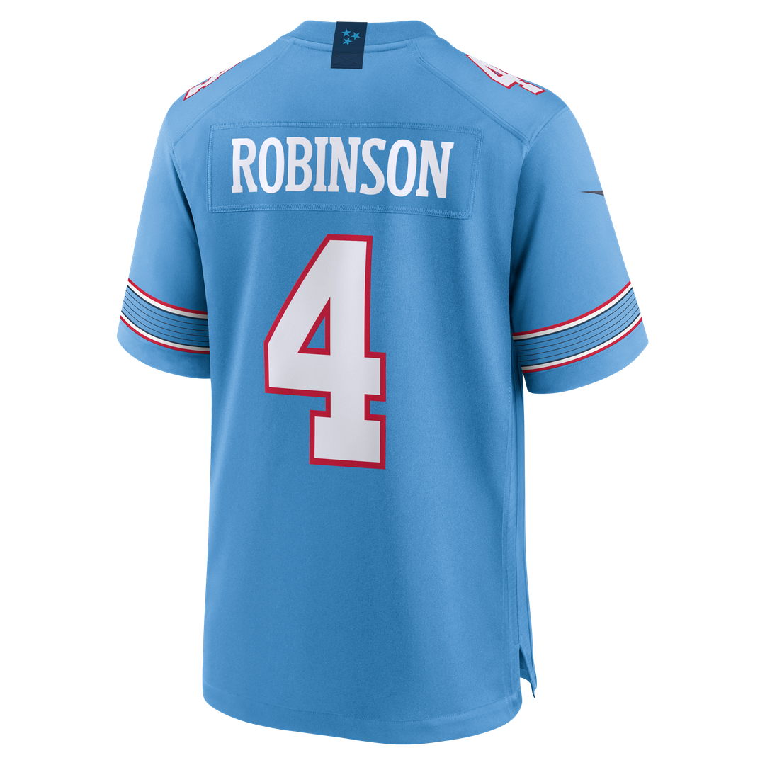 Tennessee Titans Wan'Dale Robinson Nike White Game Jersey product image 15, provided for visual reference and product detail
