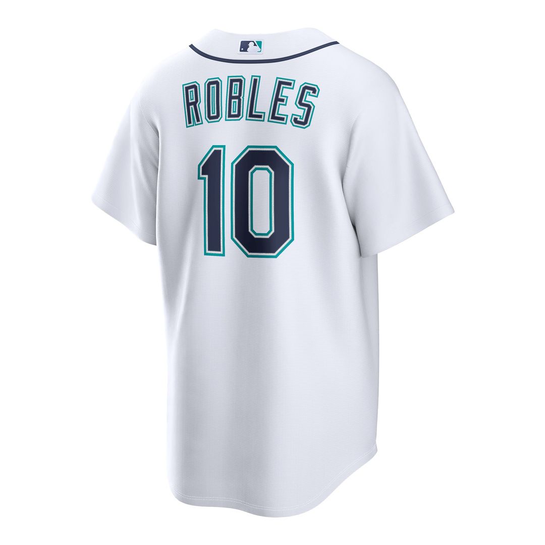 Seattle Mariners Victor Robles Nike White Home Replica Jersey product image 3, provided for visual reference and product