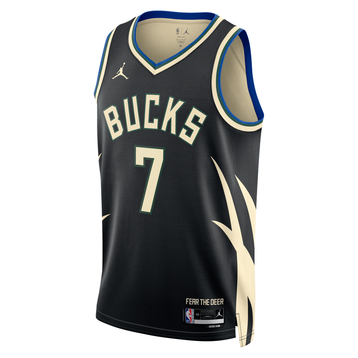 Milwaukee Bucks Jordan Brand Statement Edition Swingman Jersey - Hunter Green - Kevin Porter Jr. - Unisex product image 3,