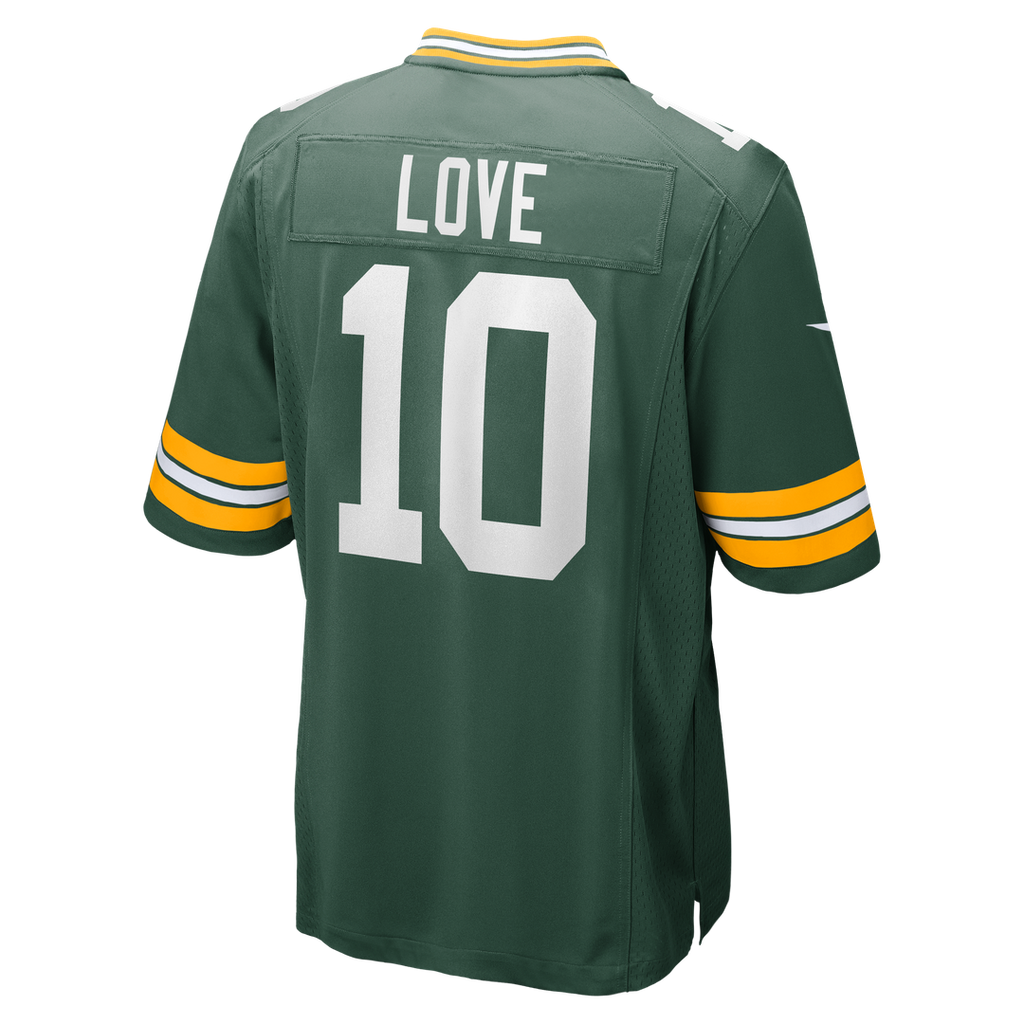 Green Bay Packers Jordan Love Nike Green Player Game Jersey product image 20, provided for visual reference and product