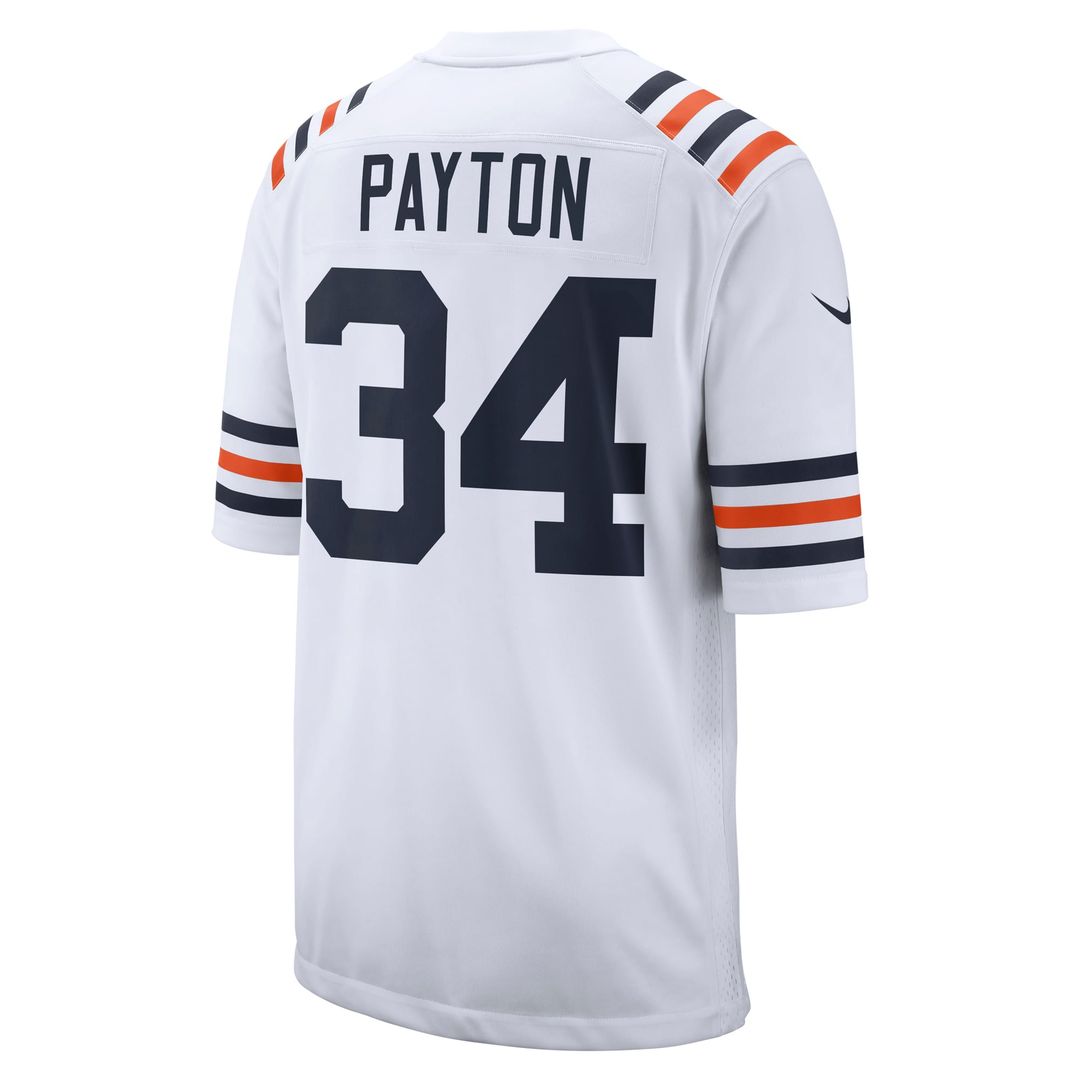 Chicago Bears Walter Payton Nike White Retired Player Alternate Game Jersey product image 3, provided for visual reference