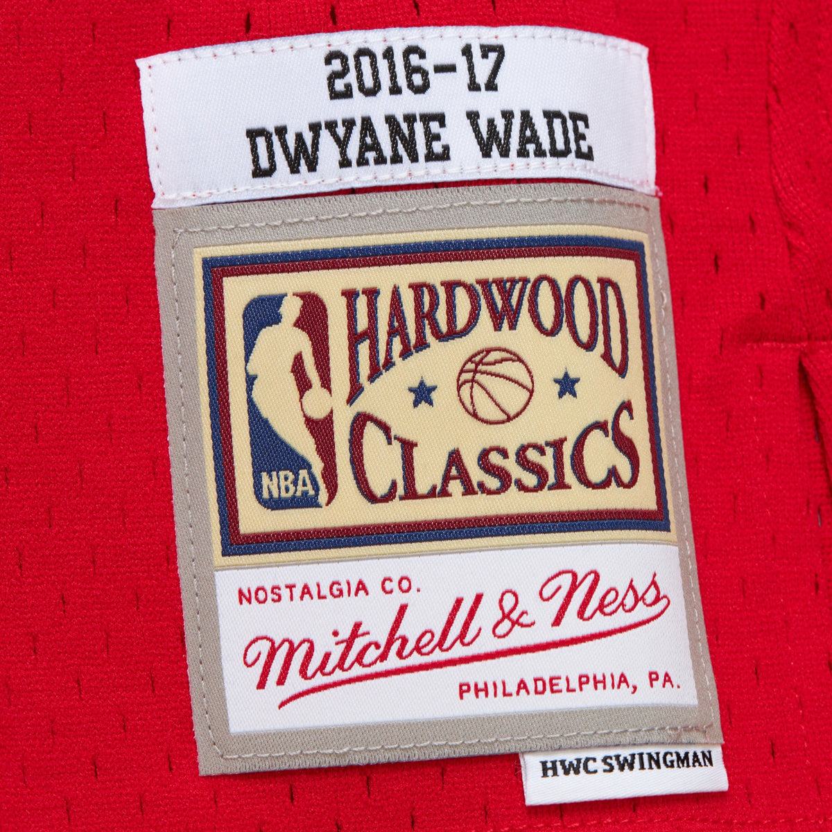 Chicago Bulls Mitchell & Ness Dark Jersey Dwyane Wade 2016 product image 5, provided for visual reference and product detail
