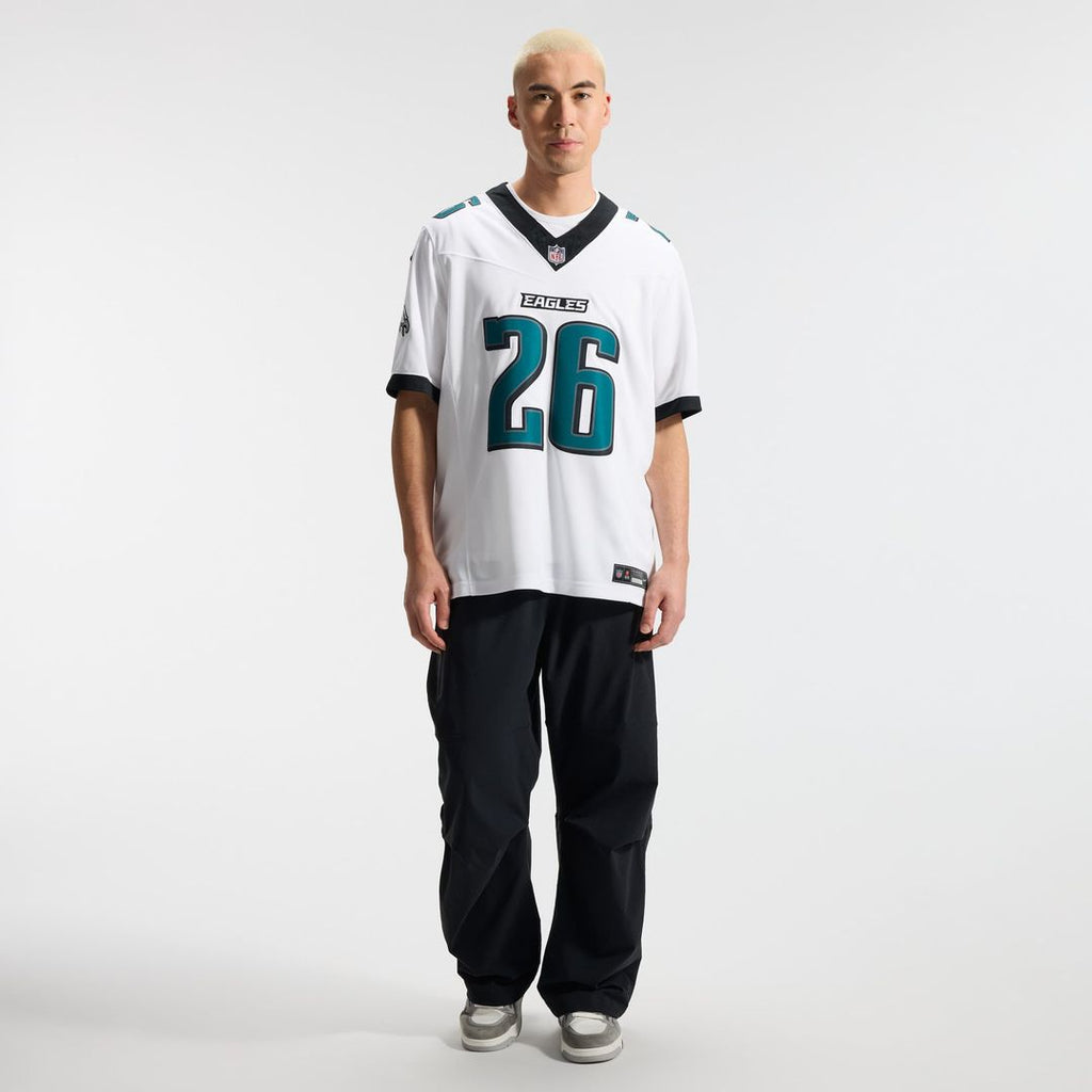Philadelphia Eagles Saquon Barkley Nike White Vapor F.U.S.E. Stitched Limited Jersey product image 17, provided for visual
