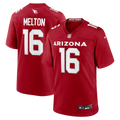 Arizona Cardinals Max Melton Nike Cardinal Team Game Jersey product image 1, provided for visual reference and product