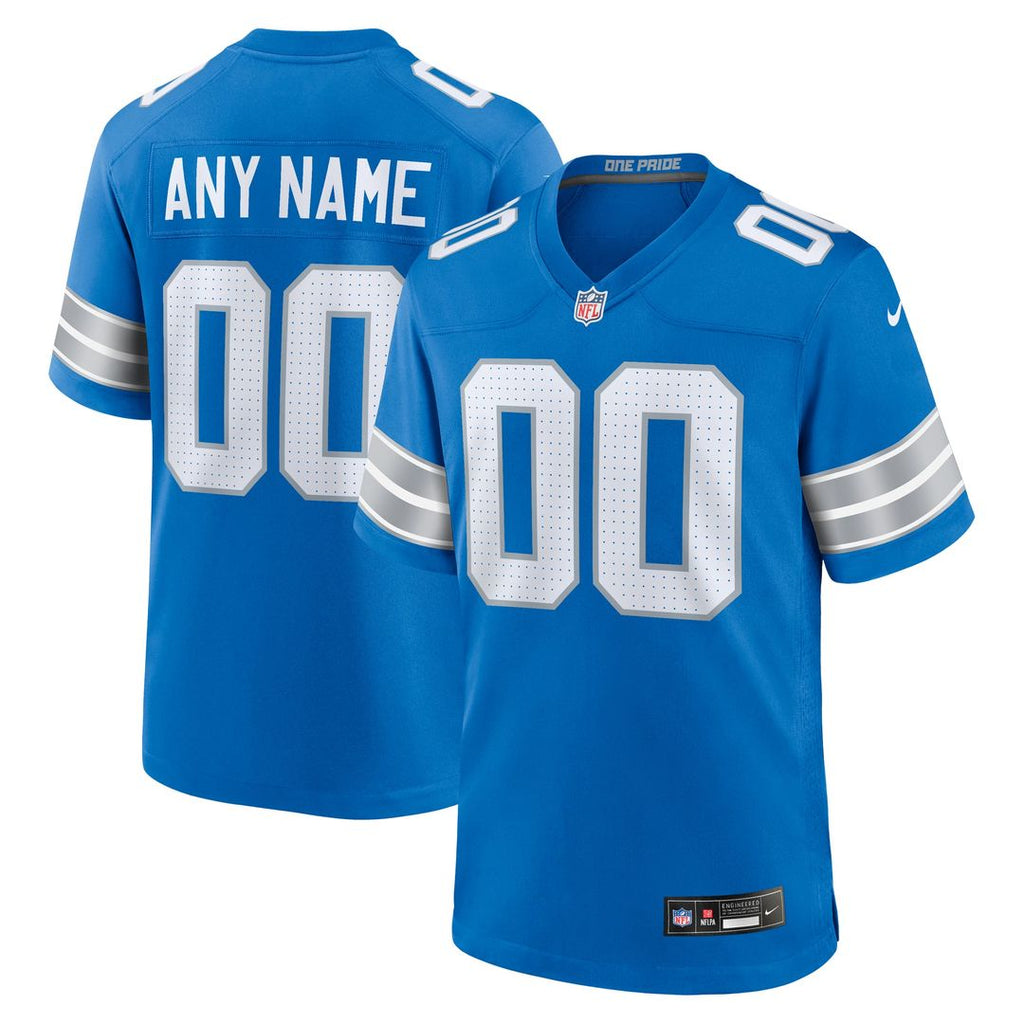 Detroit Lions Nike Black Alternate Custom Game Jersey product image 7, provided for visual reference and product detail