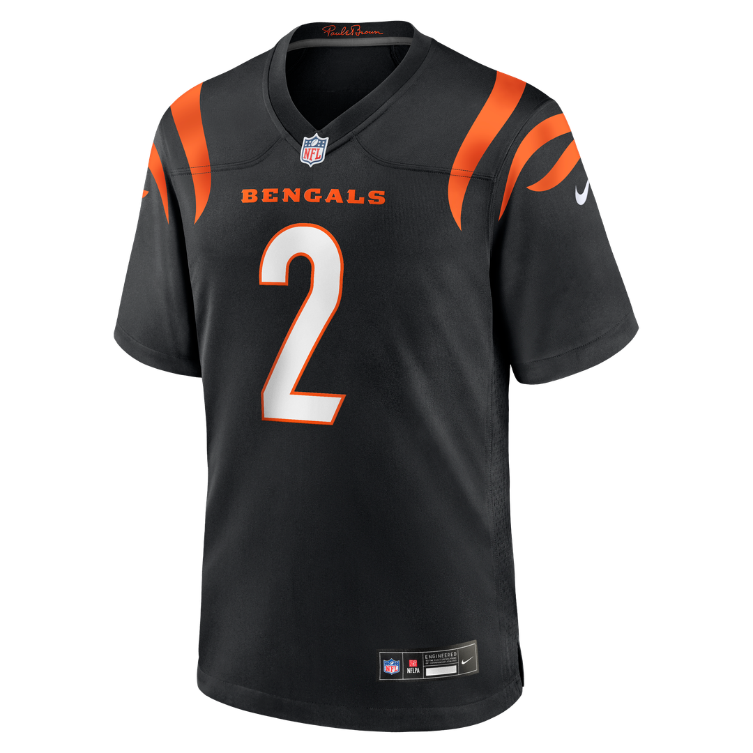 Cincinnati Bengals Evan McPherson Nike Black Game Jersey product image 2, provided for visual reference and product detail