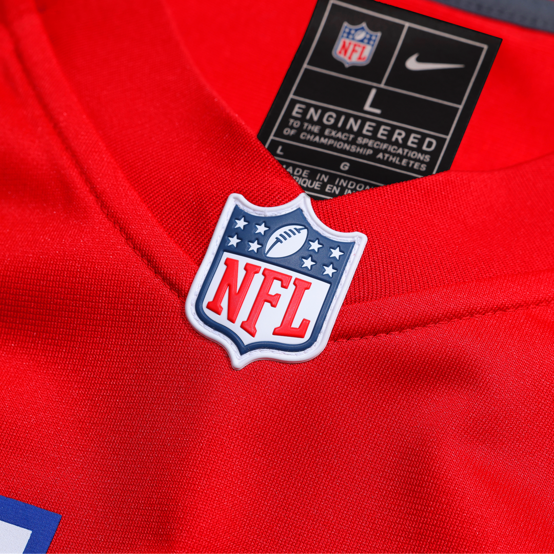 New England Patriots A.J. Brown Nike Red Game Jersey product image 10, provided for visual reference and product detail