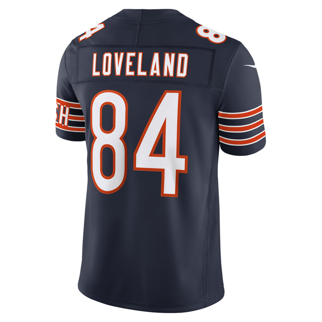 Chicago Bears Colston Loveland Nike Navy Team Vapor F.U.S.E. Stitched Limited Jersey product image 3, provided for visual