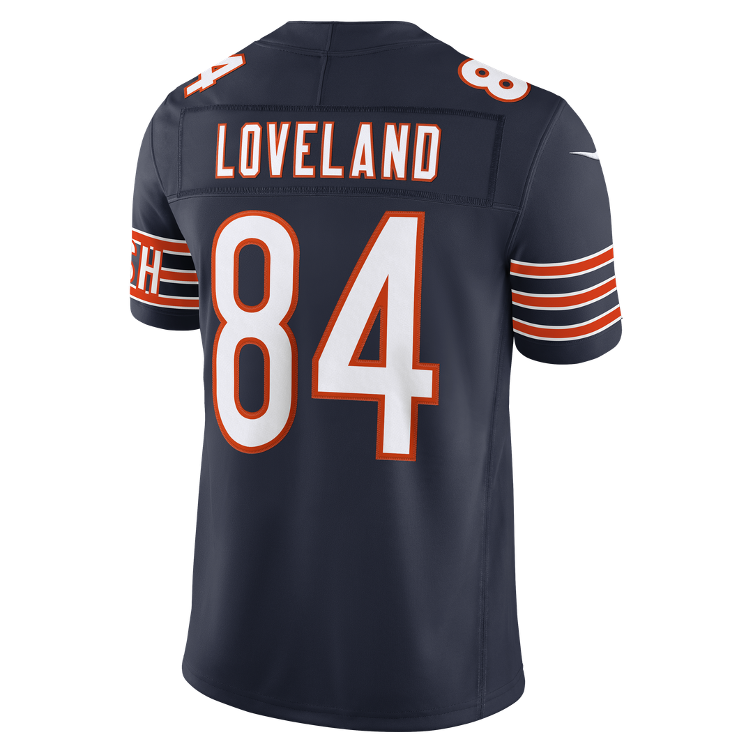 Chicago Bears Colston Loveland Nike Navy Team Vapor F.U.S.E. Stitched Limited Jersey product image 3, provided for visual