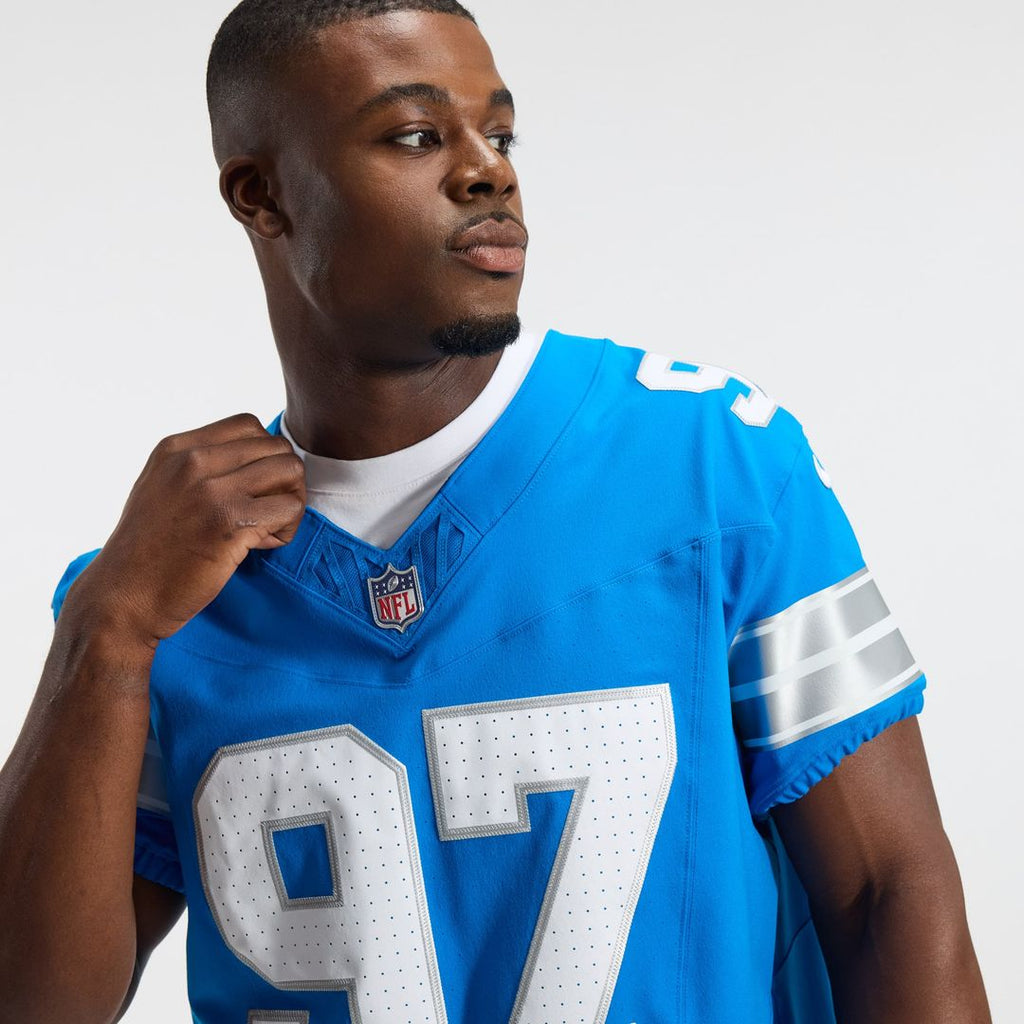 Detroit Lions Aidan Hutchinson Nike Blue Alternate Vapor F.U.S.E. Elite Jersey product image 10, provided for visual